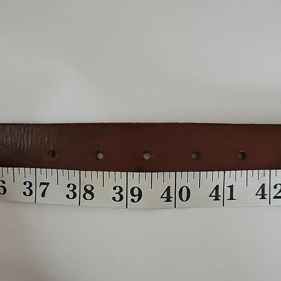 American Eagle Outfitters AEO Turquoise And Brown Leather Belt Sz Xl - Picture 9 of 11